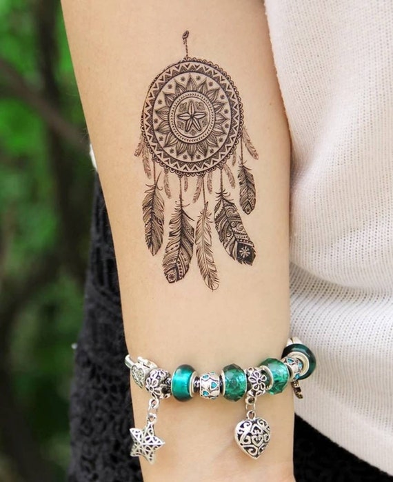 Attrape Rêve Tatouage Temporaire De Taille 105 6 Cm