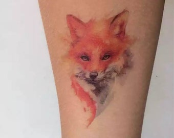 Fox Temporary tattoo 10.5×6 cm