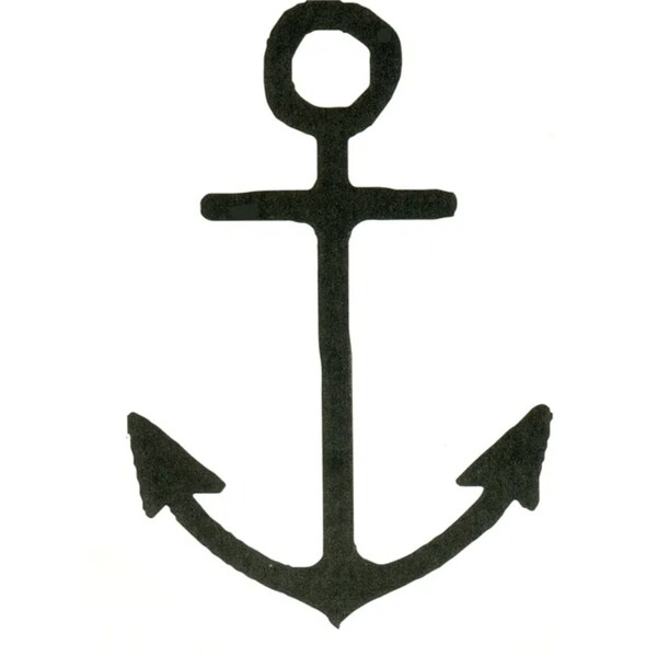 Sea anchor, temporary tattoo size 5.5×8 cm, small tattoo, tattoo idea