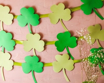 St Patrick's day backdrop, St Patrick's day decorations, clover banner, clover decor