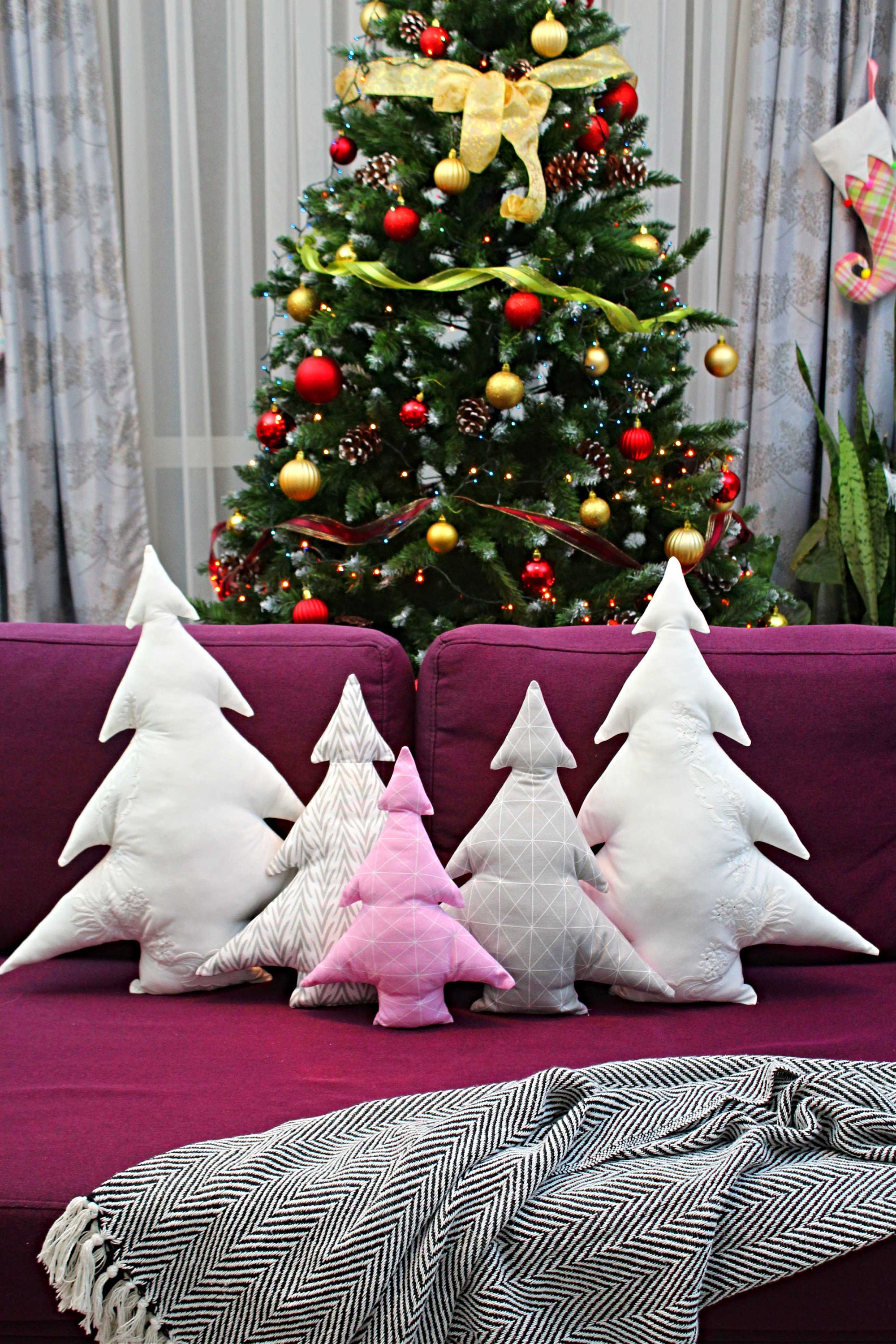 Tannenbaum Kissen Muster