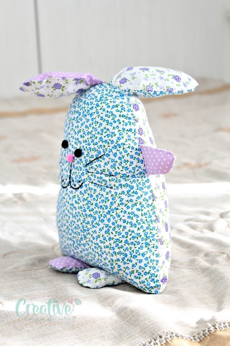 Bunny Pillow Sewing Pattern, Bunny Sewing Pattern, Bunny Pillow, Bunny