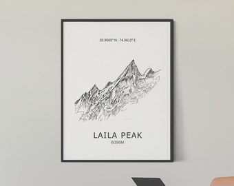 Laila Peak Affiche Art Mural