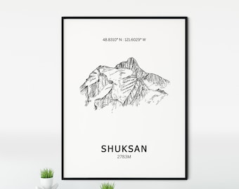 Mont Shuksan Poster Wall Art