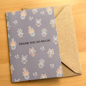 Merci beaucoup carte de voeux à motifs, jolies cartes, plantes, feuilles, coloré, motif artistique, cadeau, réalisation, botanique, carte de remerciement