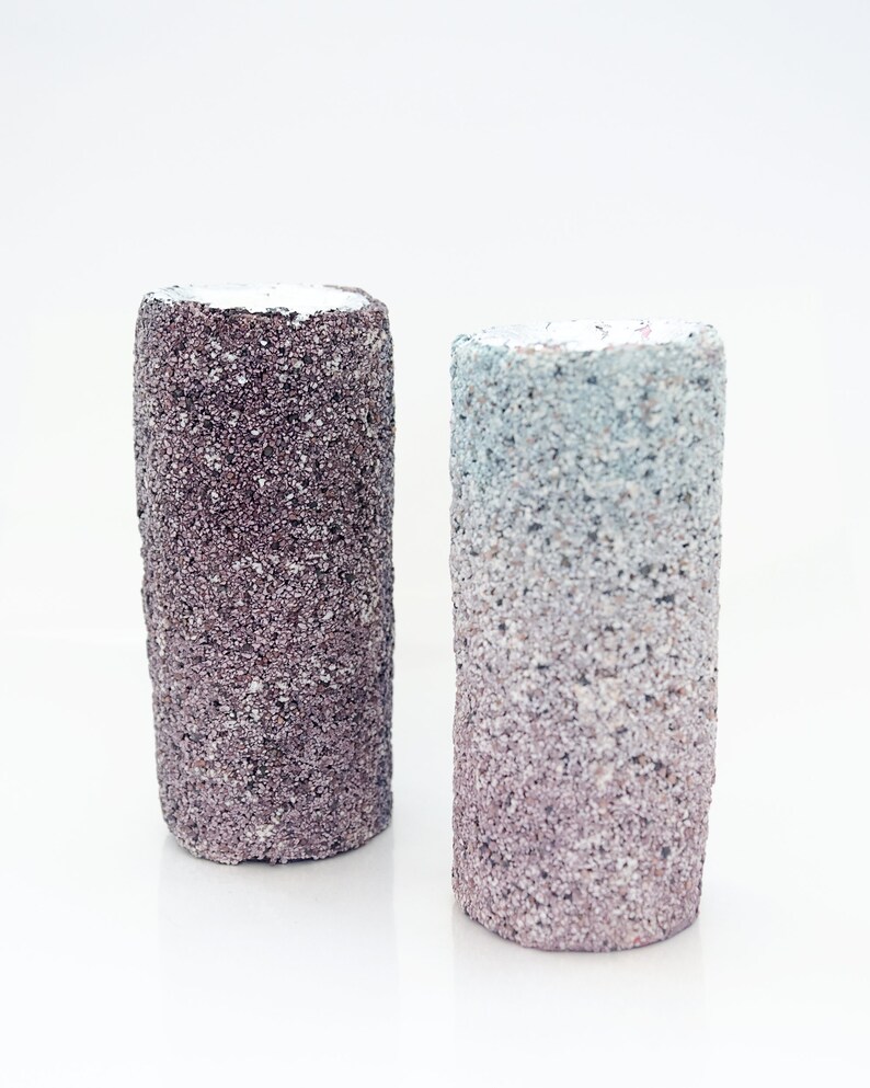 Ring cone Ring tree Terrazzo Wedding Ring holder Jewelry storage Men holder for him Christmas Gifts Jewelry display Silver Blue Set of 2