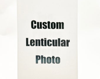 Custom 3D Lenticular Photo, animated, personazlized, card, moving, changing