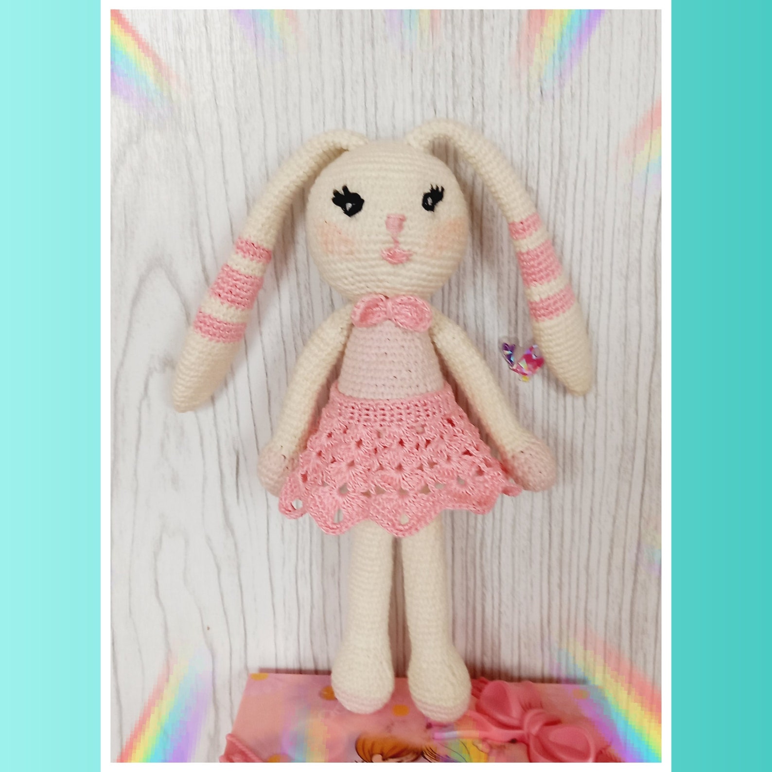 Pdf/bunny Crochet Pattern. Bunny Long Ears Bunny Etsy