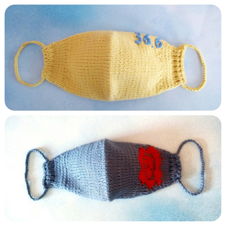 Pattern knitting masks. Knitting mask knitting description. Etsy