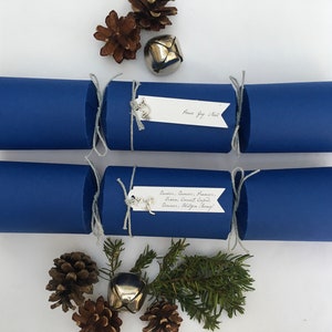 Biscoitos de Natal sustentáveis Midnight Blue | Feitos à mão com cartão reciclado feito no Reino Unido