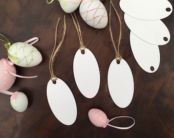 Egg Gift Tag with Twine Easter Ostara