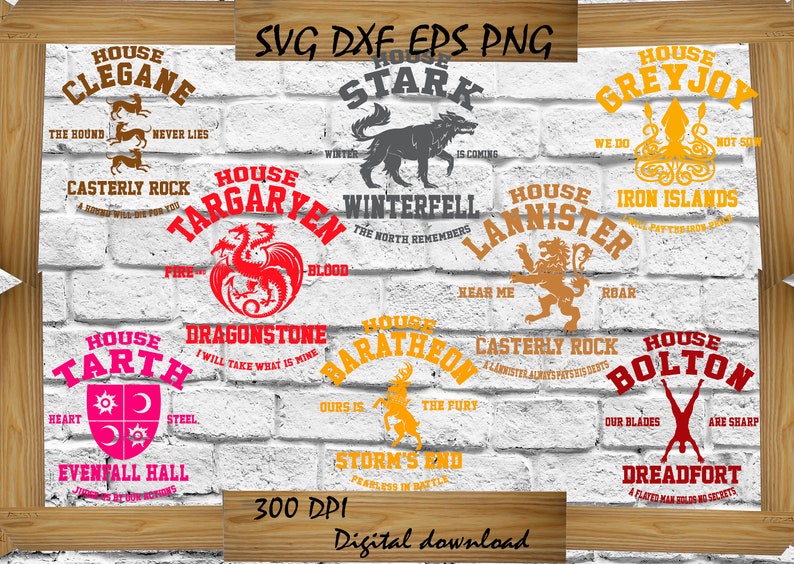 Game Of Thrones Logo Svg Game Of Thrones Svg House Targaryen Etsy