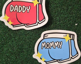 Juicy Mommy/Daddy Booty Shorts Sticker