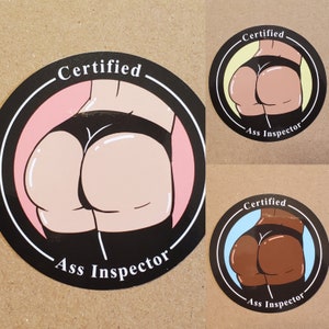 Certified Ass Inspector Sticker