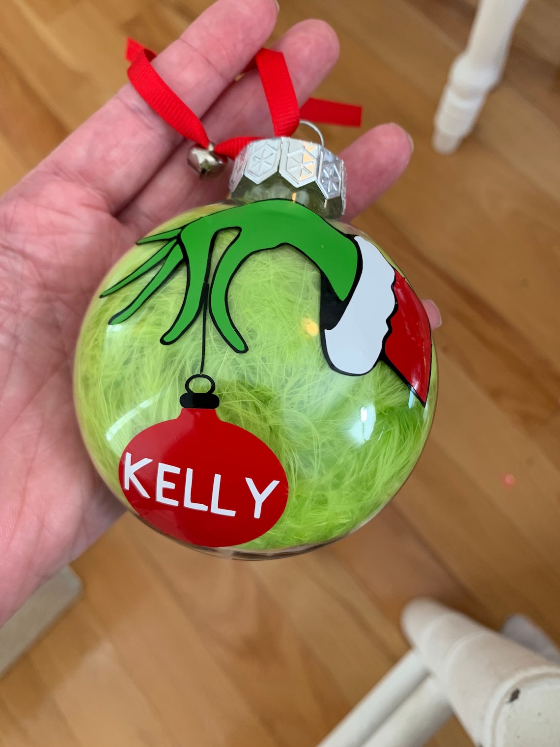 The Grinch Personalized Christmas ornament with name and year Etsy