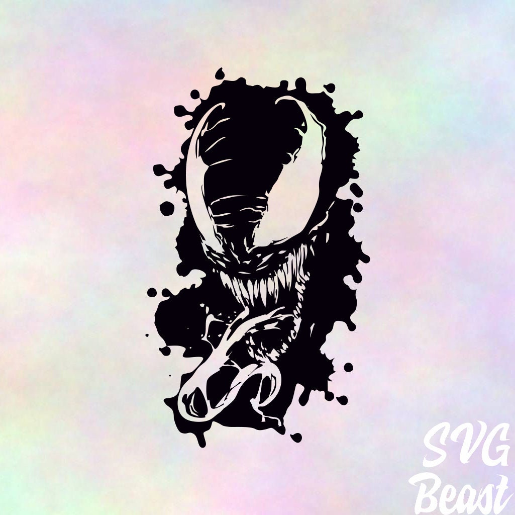 Venom Clipart SVG Silhouette PNG EPS vector files instant ...