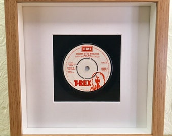 T-Rex - Children Of The Revolution / 20th Century Boy / Get It One / Hot Love: Real 45 Vinyl Framed Wall Art