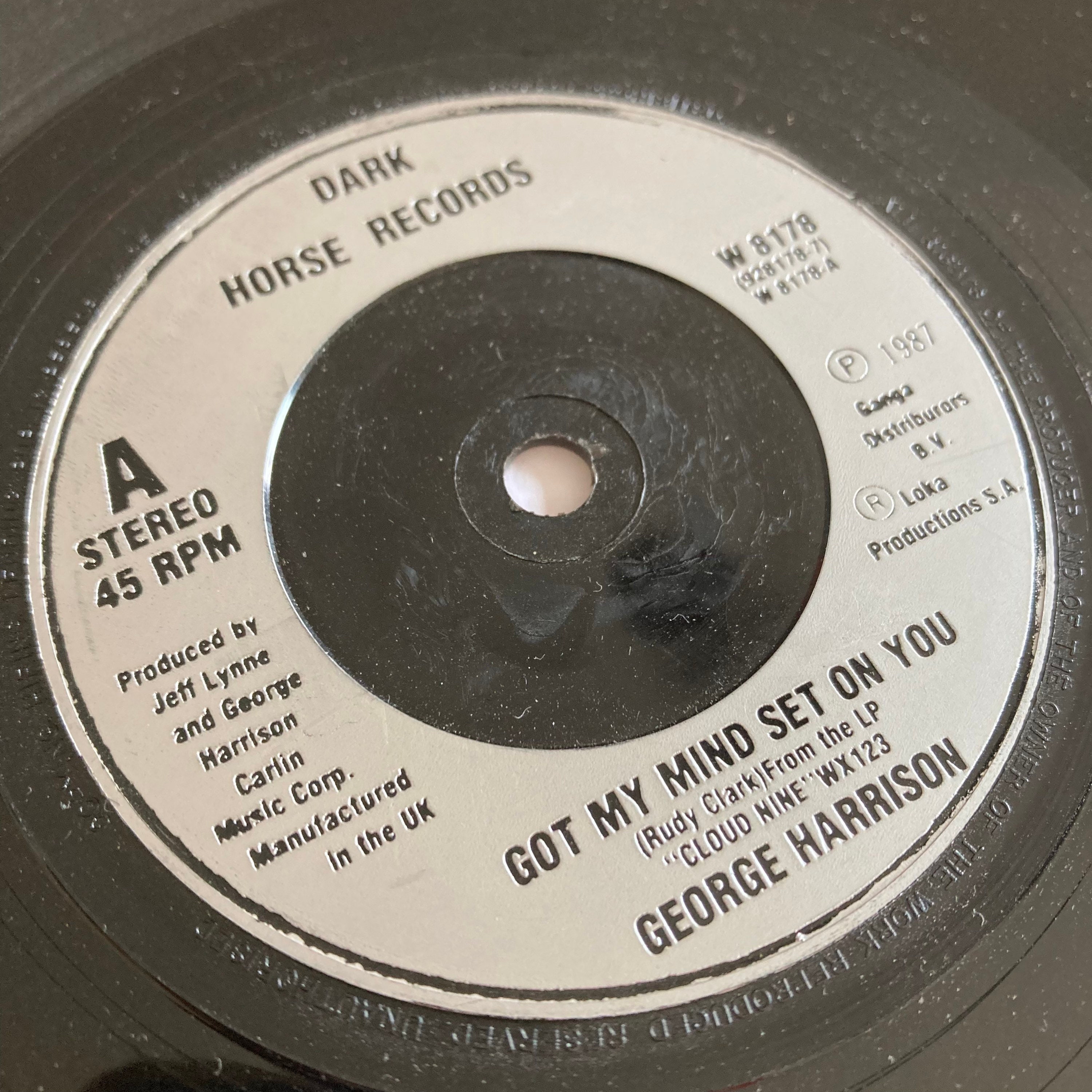 George Harrison Got My Mind Set On You Traduction George Harrison Got My Mind Set On You: Real 45 Vinyl Framed - Etsy France