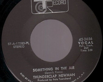 Thunderclap Newman – Something In The Air: Real 45 Vinyl Framed Wall Art