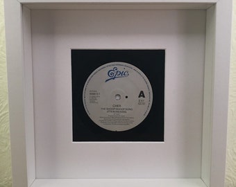 Cher - If I Could Turn Back Time / The Shoop Shoop Song (Its In His Kiss): Real 45 Vinyl Framed Wall Art