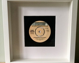 Frank Sinatra - Strangers In The Night / Come Fly With Me / High Hopes: Real 45 Vinyl Framed Wall Art