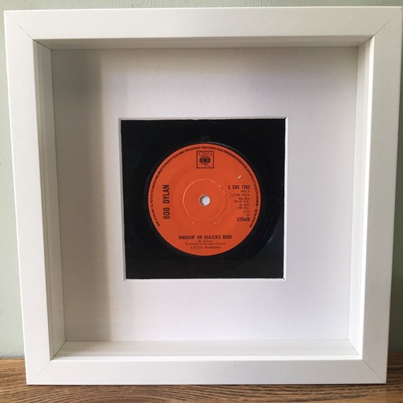 Bob Dylan Knock Knock Knocking On Heaven S Door Real 45 Vinyl Framed Wall Art