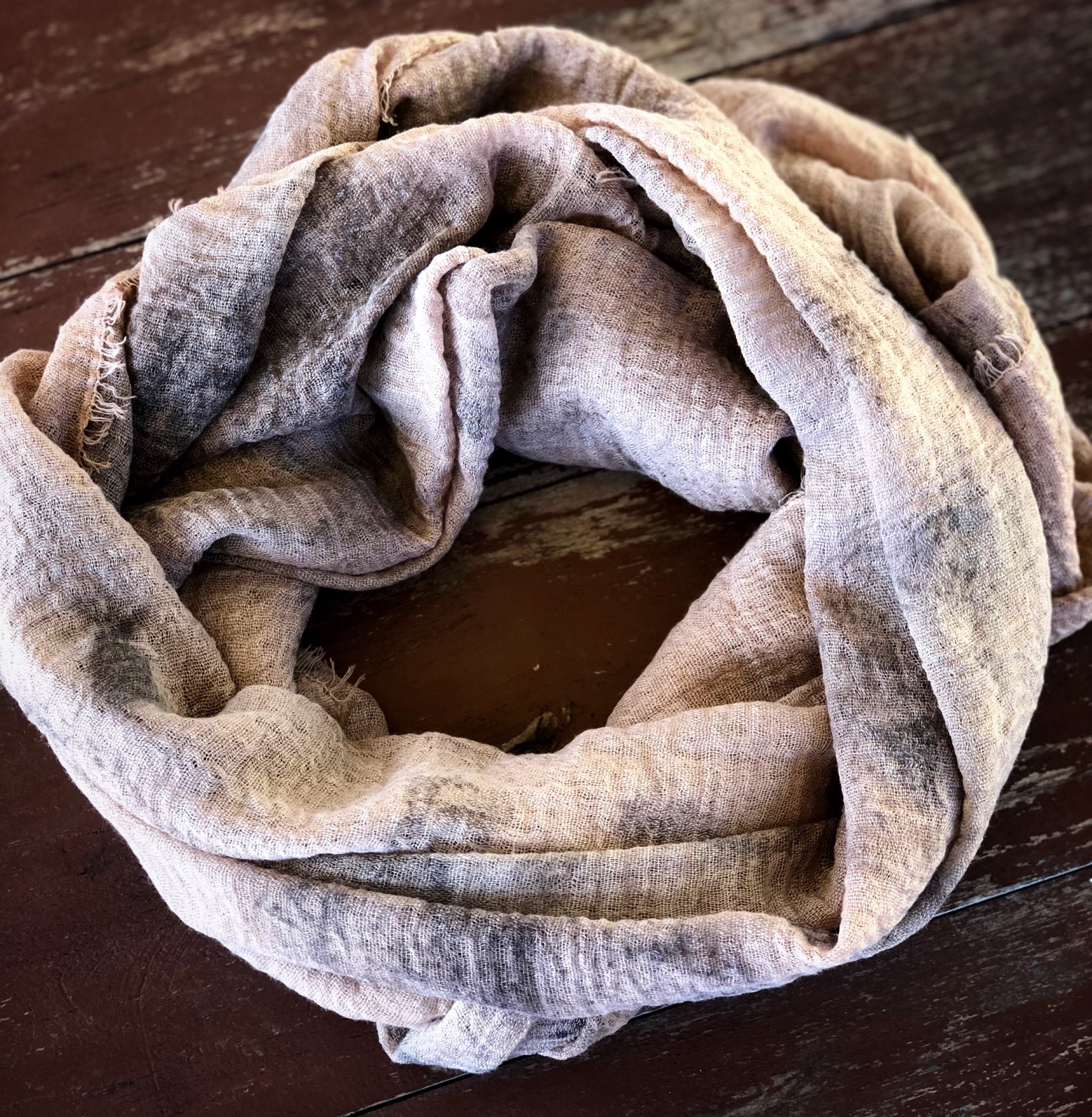Soft and Gentle cotton muslin scarf Ecoprint and Naturaly Etsy