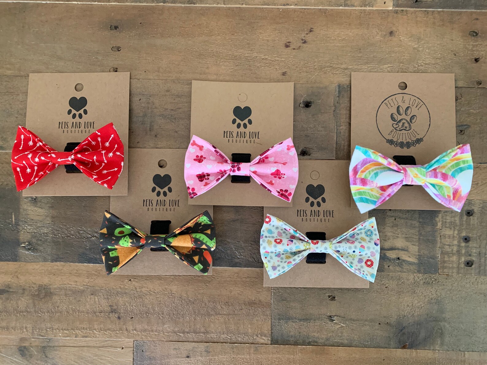 Sale / Large Dog Bow ties and Bows / Pets and Love Boutique / Etsy