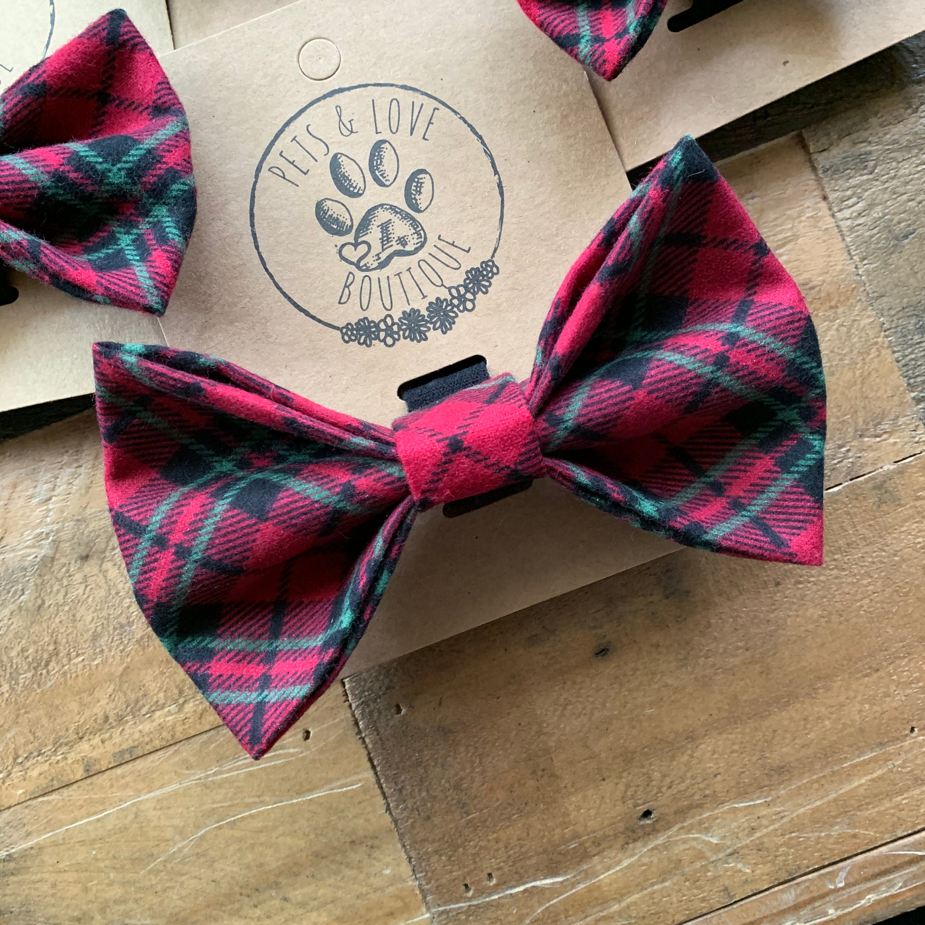 Dog Bow Tie / Christmas Dog / Holiday Dog / Pet Gift / | Etsy