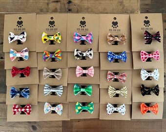 Extra Small Dog and Cat Bowties and Bows / Sale / Pet / Pets and Love boutique / Boy Dog / Girl Dog / Boy Cat / Girl Cat / Puppy / Kitten