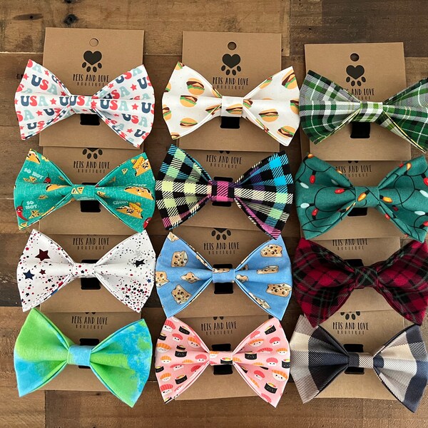 Sale / Extra Large Dog Bow ties and Bows / Pets and Love Boutique / Boy Dog / Girl Dog / Dog Bow tie / Dog Birthday / Dog Mom / Puppy / Gift