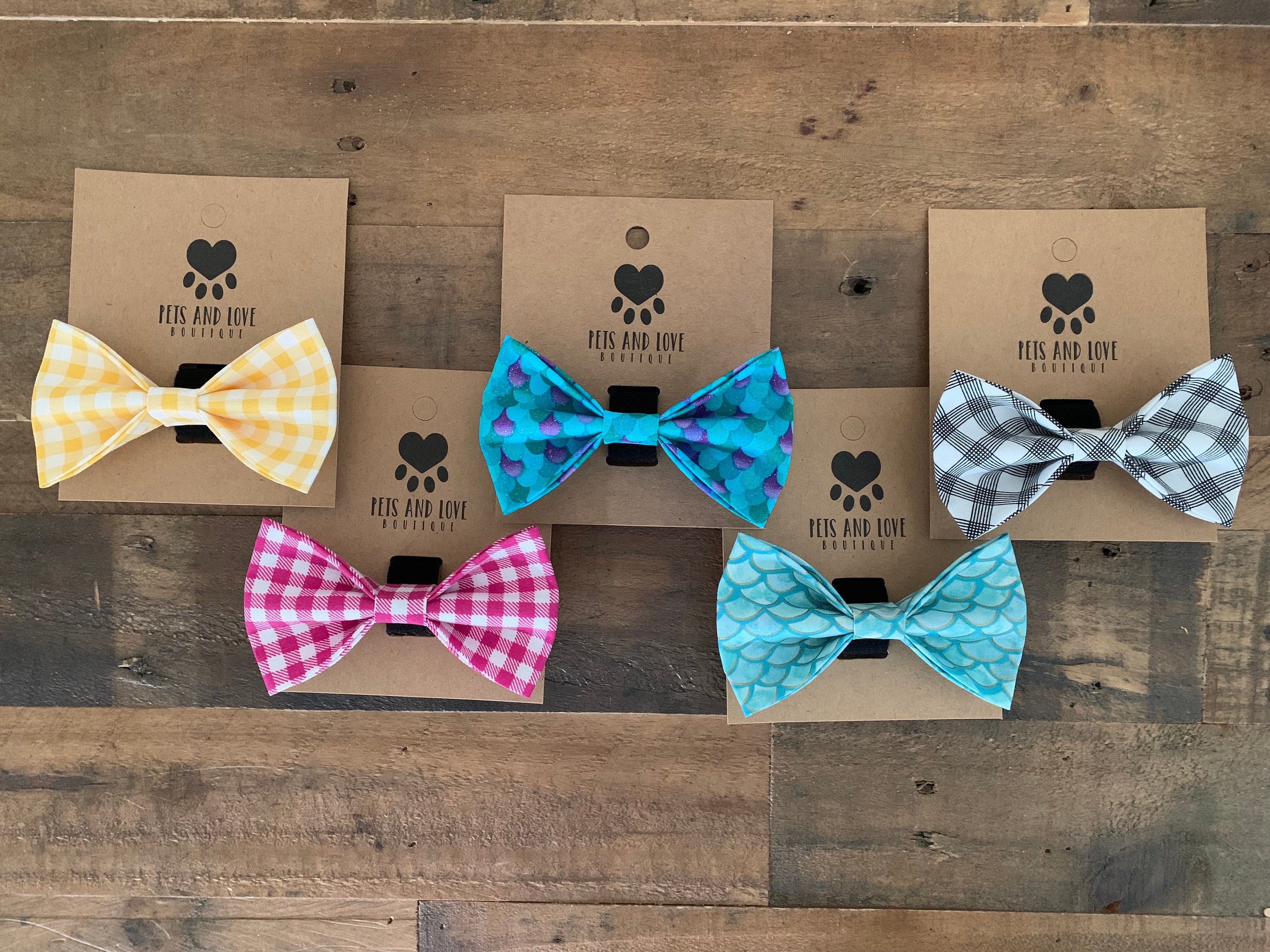 Sale / Large Dog Bow ties and Bows / Pets and Love Boutique / Etsy
