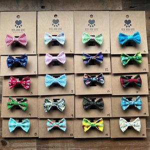 Extra Small Dog and Cat Bowtie: 2.5 Inch Pet Collar Accessory
