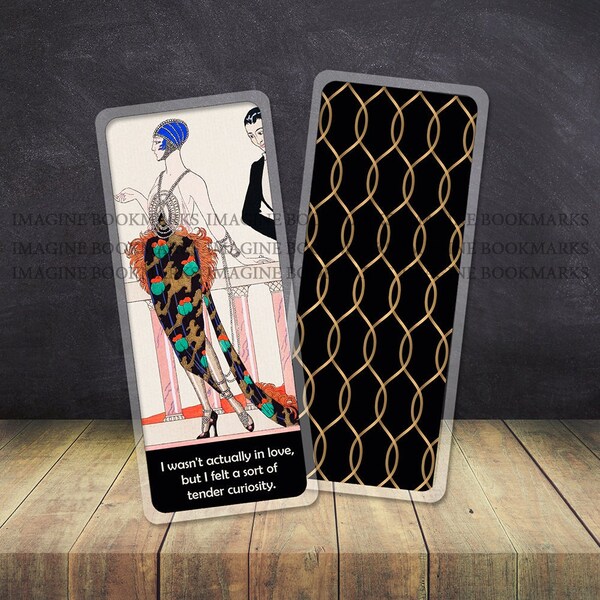 The Great Gatsby quotes bookmark. F. Scott Fitzgerald. GGSF