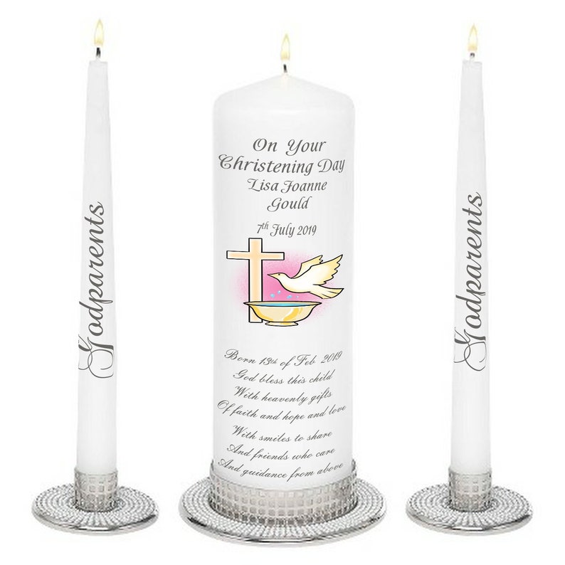 Personalized Christening CandlesBaptism candle set candles Etsy