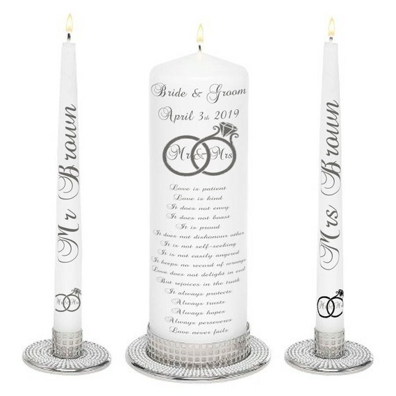 custom wedding candles