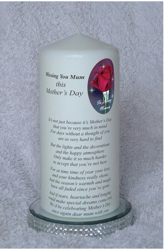 personalised mothers day candles