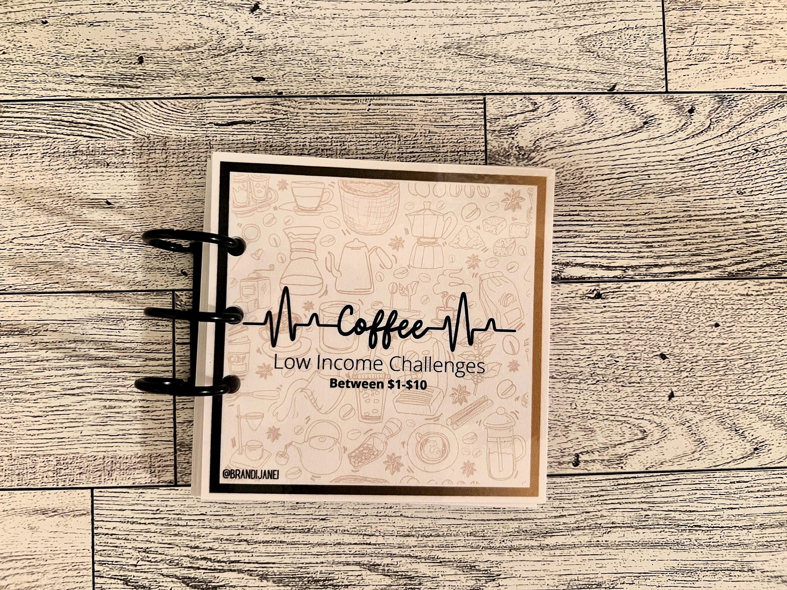 Coffee Scratch and Save: Minimalist Savings Challenge Book