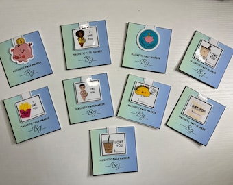 Magnetic Page Markers / Bookmark  / Minimalist / Cash System / Budget