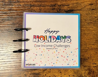 Happy Holidays Scratch and Save / Money Savings Challenge / Savings Challenge / Minimalist / Cash System / Budget