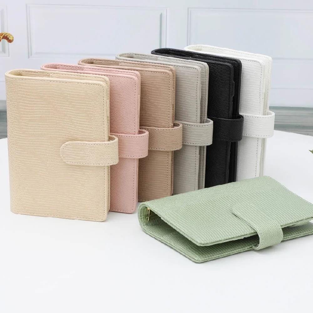 Luxe A6 Binder/ Faux Lizard Leather Multipurpose Binder / Cash Envelopes/ Minimalist / A6 Size