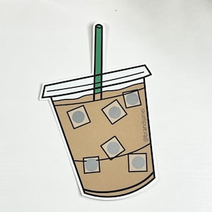 Iced Coffee Scratch and Save Challenge / Money Savings Challenge / Savings Challenge / Minimalist / Cash System / Budget