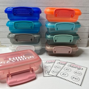 Mini Savings Challenge: Laminated Cards & Container