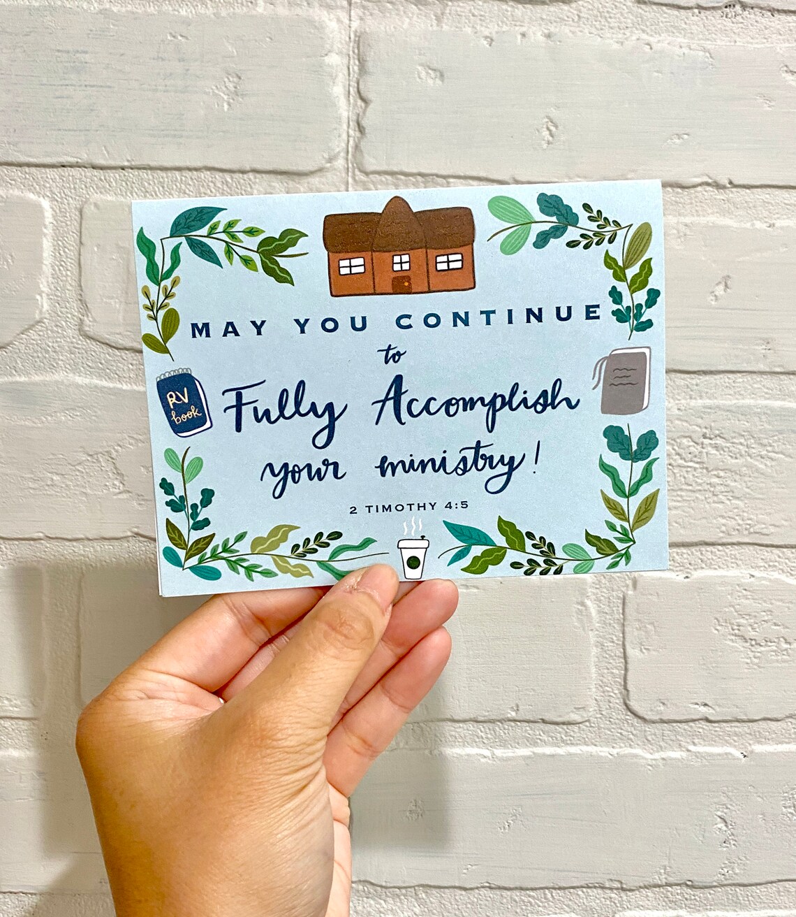 Fully Your Ministry Card L JW Your Etsy