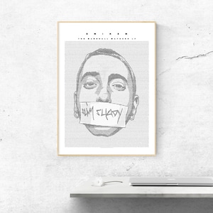 Eminem Marshall Mathers LP digitale Poster - perfekte Geschenk/Geschenk