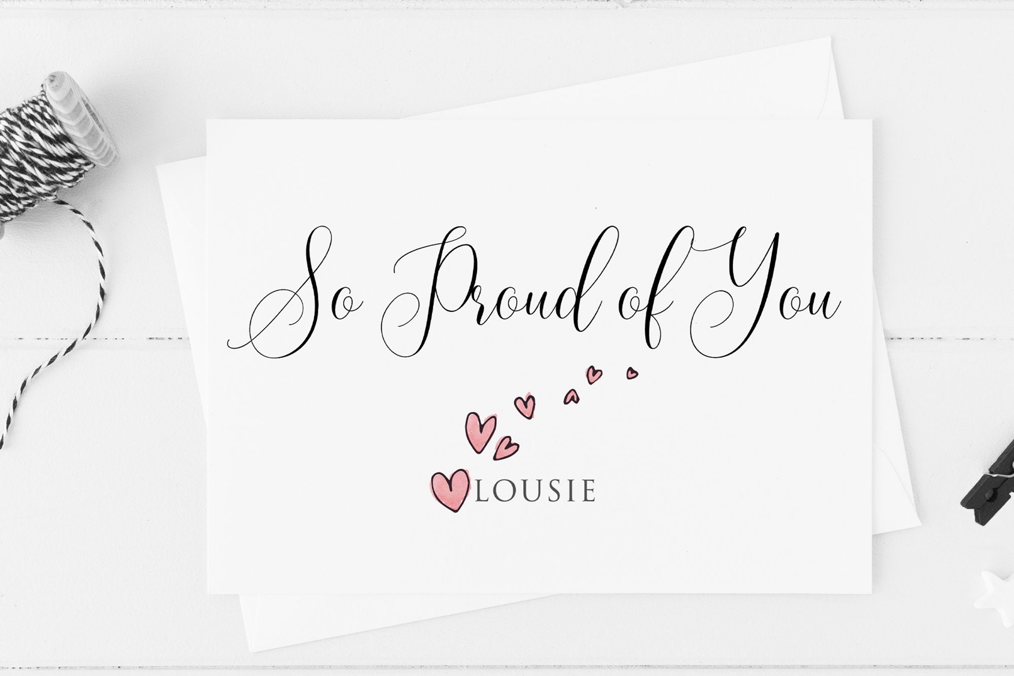 Personalised So Proud Of You Card Congratulations New Job Etsy Personalised So Proud Of You Card Congratulations New Job Etsy