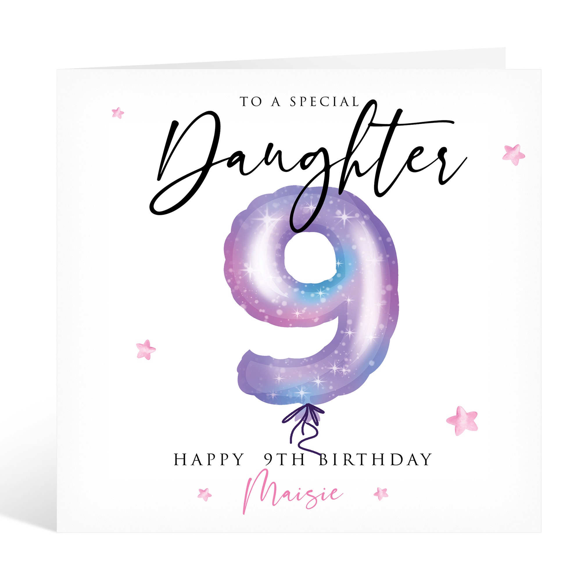 Daughter 9th Birthday Card - Medium - 2