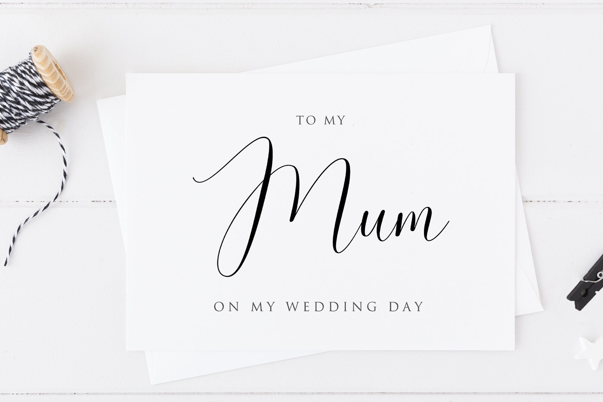 To My Mum On My Wedding Day, Mum Wedding Day Card, Parent Wedding Day…