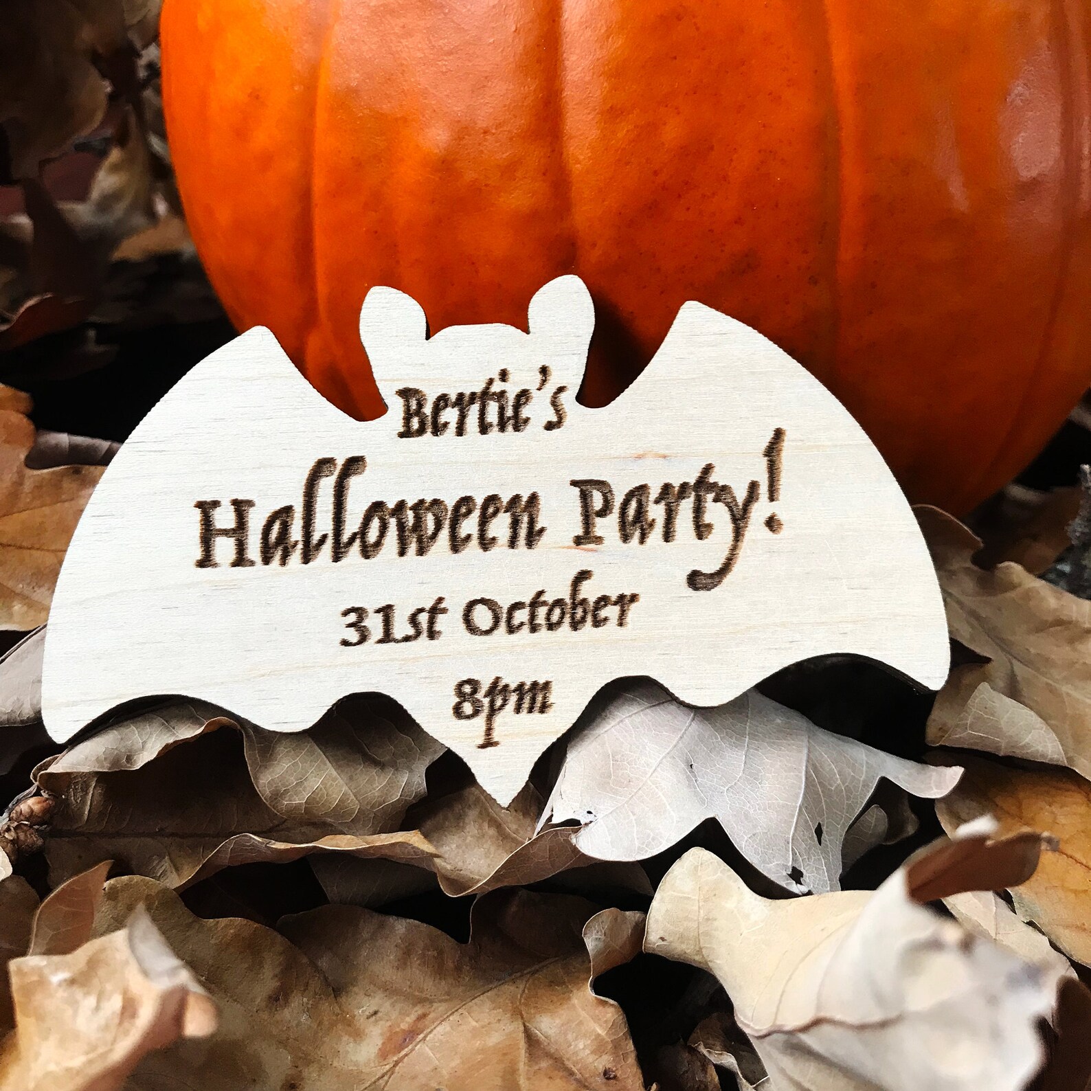 Halloween Save The Date Personalised Halloween Etsy