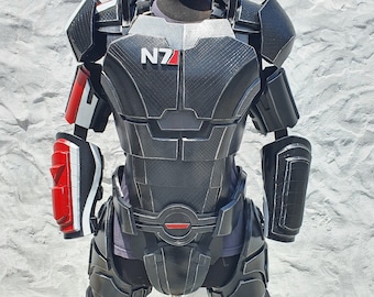 Mass Effect Cosplay Armor, N7 Commander Shepard EVA Foam Armour Suit, Custom Sci-Fi Costume